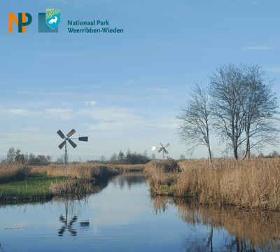 Nationaal Park Weerribben Wieden met logo