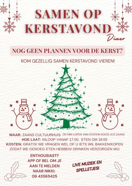 Gratis kerstdiner voor eenzame ouderen