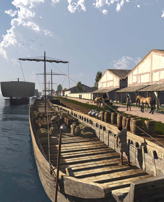 Forum Hadriani aanzicht