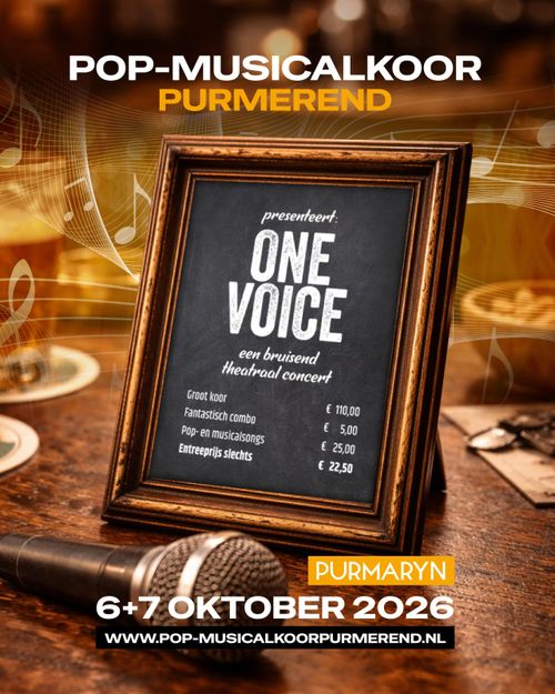 poster One Voice evenement