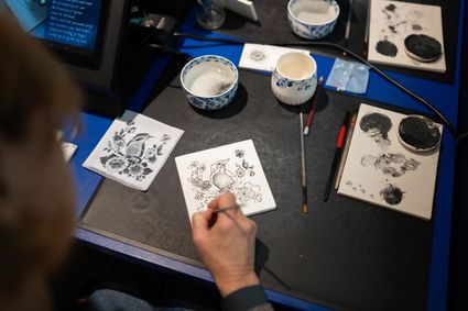 Delfts Blauw tegelworkshop bij Heinen Delfts Blauw