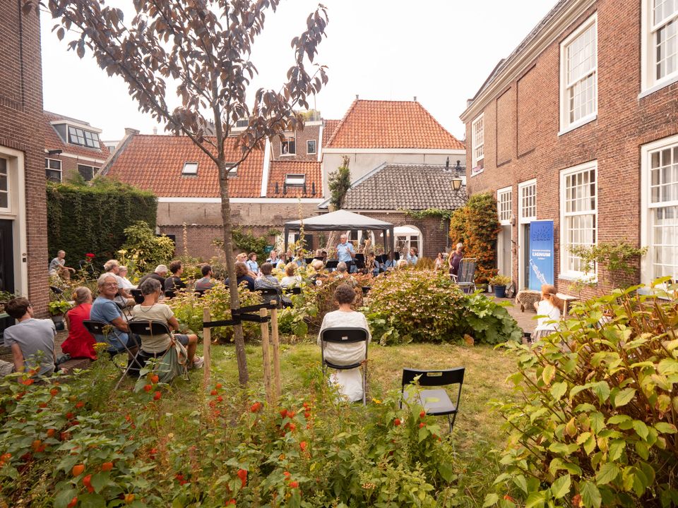 Concert tijdens Leidse hofjes festival