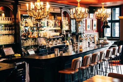 Bar in een restaurant
