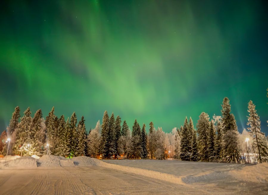 Noorderlicht in het Zweedse Lapland
