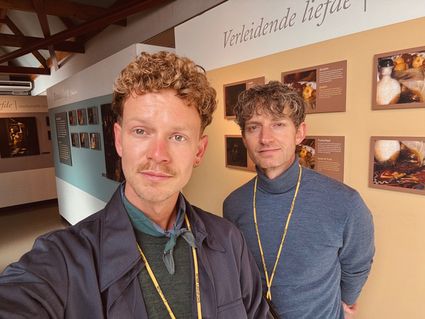 Sjoerd en Koen in het Vermeer Centrum Delft