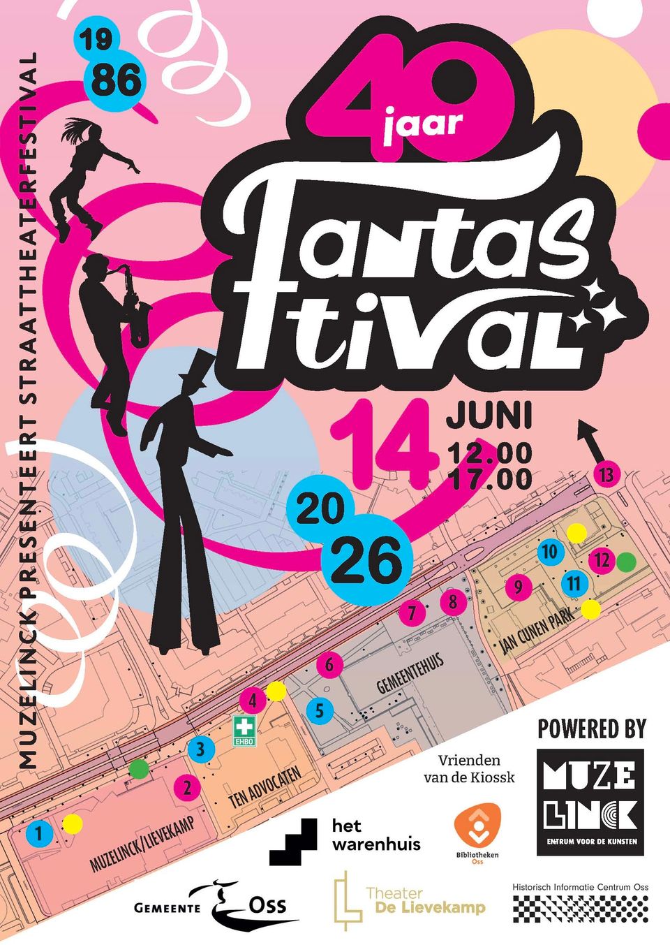 Poster van Fantastival, met plattegrond