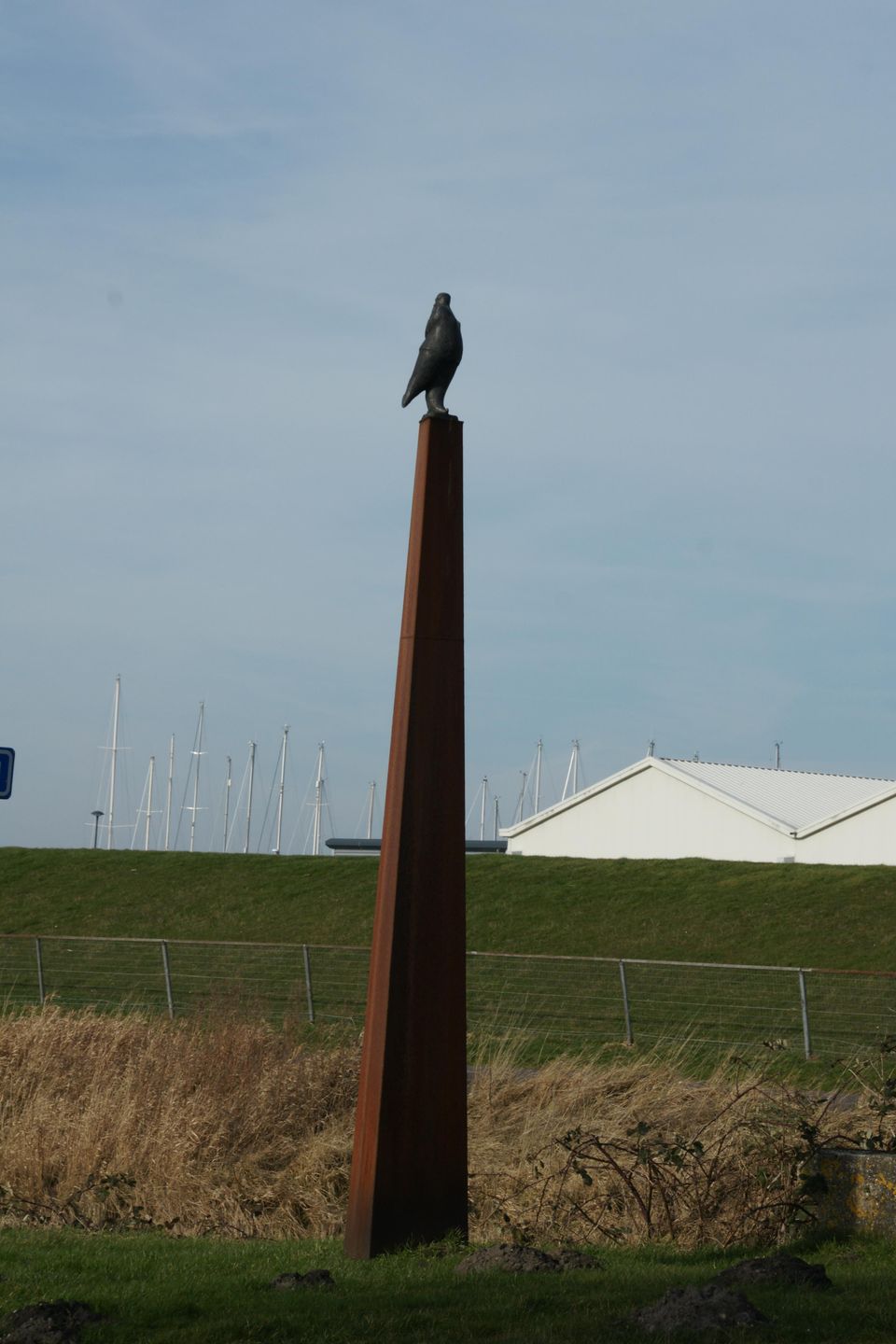 Elfstedentocht beeld Aukje in Hindeloopen