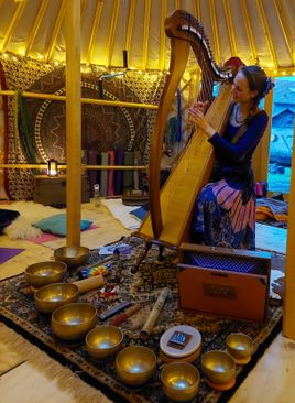 Klankbad in een sfeervolle yurt