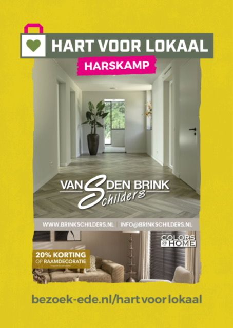 actieposter Van den Brink Schilders Hart voor Lokaal