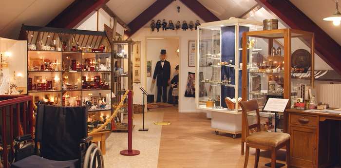 Het interieur van Streekmuseum Baron van Brakell in Ommeren