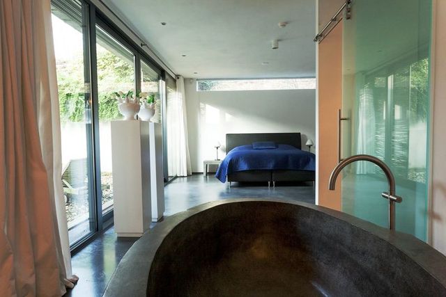 De slaapkamer van het Betonnen Boshuis