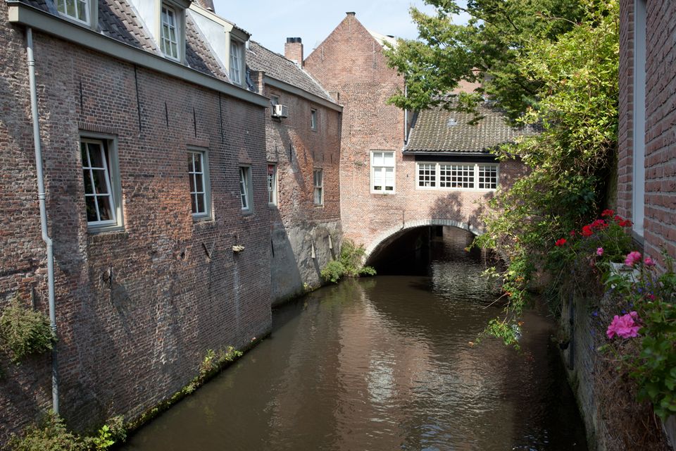 Een sfeerbeeld van de Binnendieze in 's-Hertogenbosch.