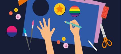 queer cafe buttons maken