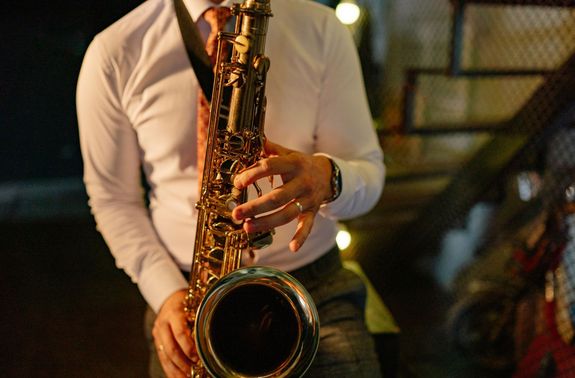 Saxofoon man