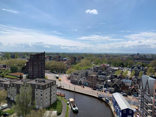 A photo of Purmerend from above