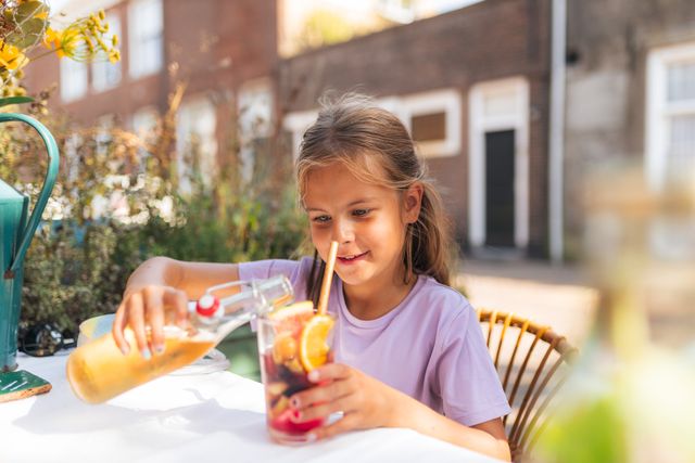 Limonade op het terras in Harlingen