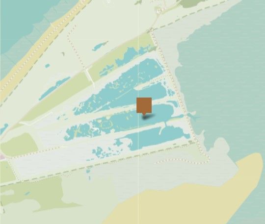 Kaart Kroonspolders Vlieland