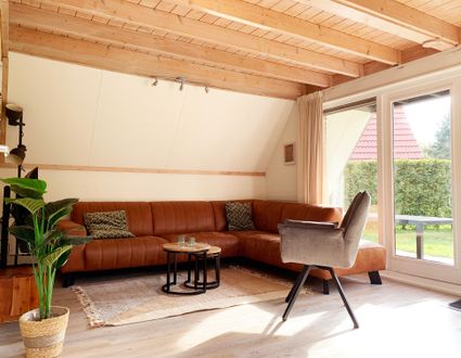 Woonkamer Vakantiehuisje Velduil