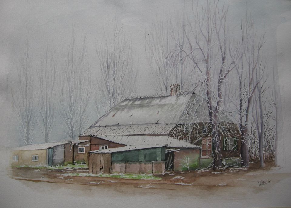 Aquarel van Theo Poort