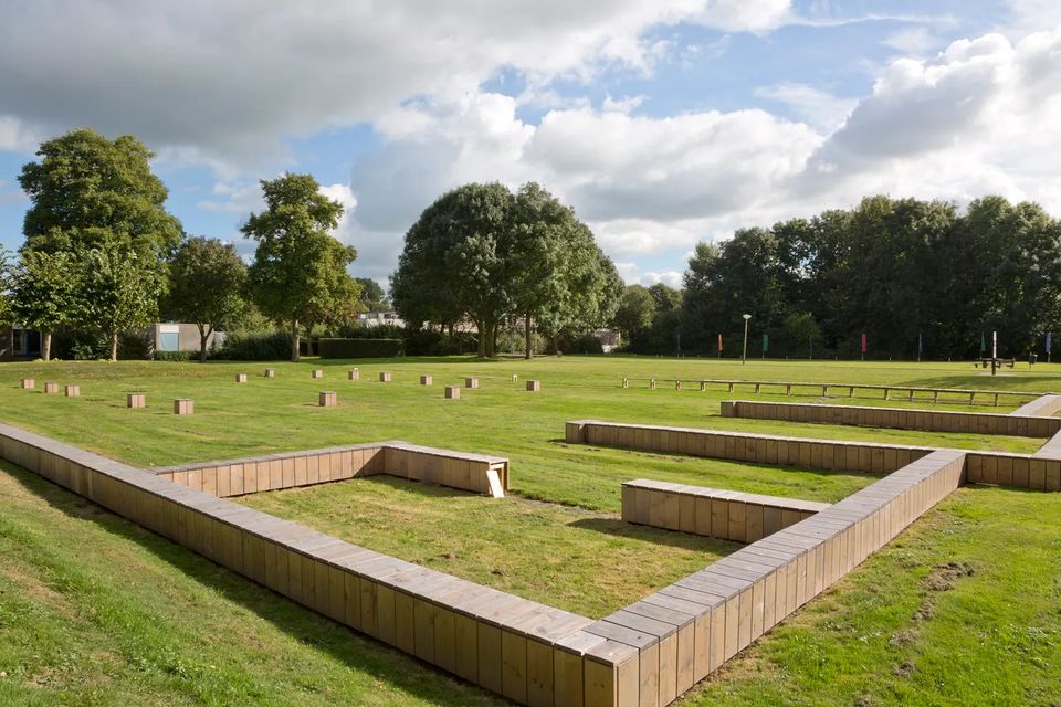 Resten van Nigrum Pullum, zoals aangegeven op het terrein van Ipse de Bruggen. Bron: beeldarchief RLN