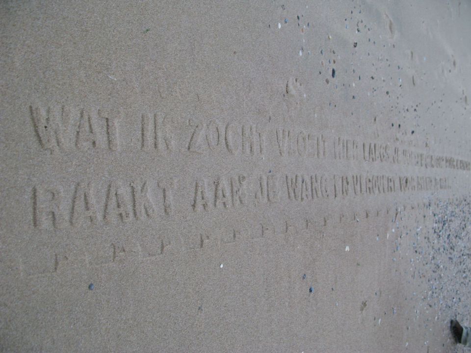 Foto Vliehors print in zand (klein)