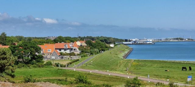 Waddendijk Vlieland vanaf Vuurboetsduin gezien