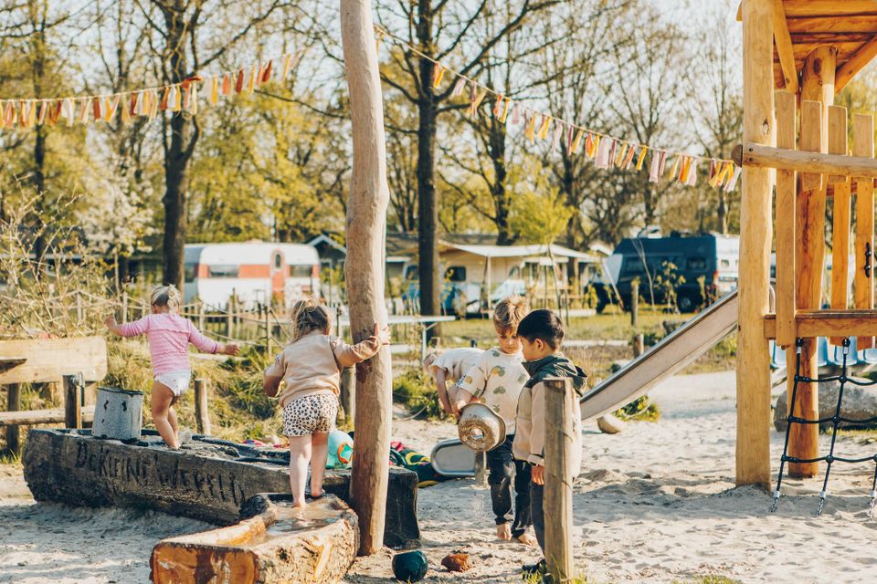 Playground by the bistro's terrace