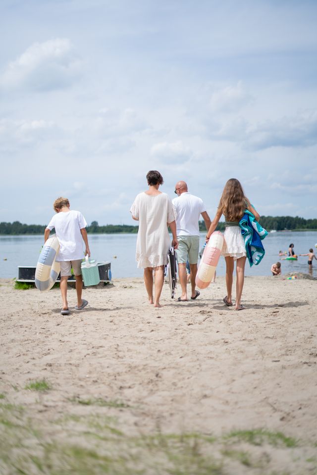 Gezin op Veluwe aan Zee