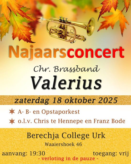 Najaarsconcert Valerius