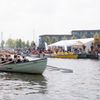 Start van de roeisloepen in de Zijlroede bij WSV de Zevenwolden