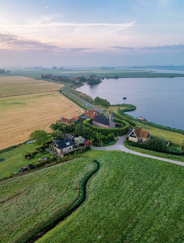 Luchtfoto van Sandfirden.