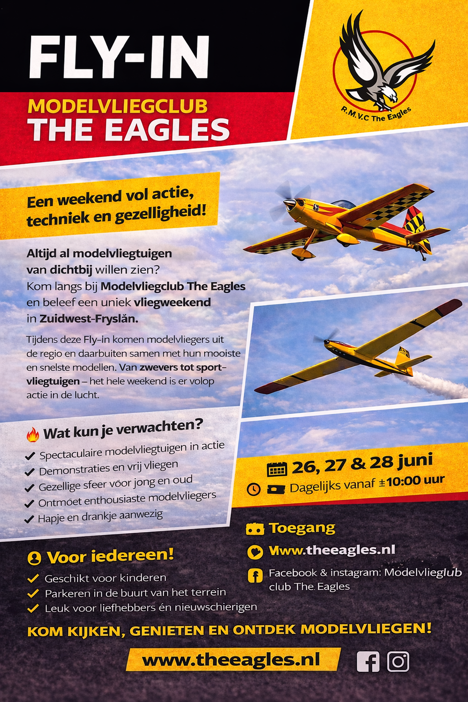 Fly-inn modelvliegclub  the Eagles te Hieslum