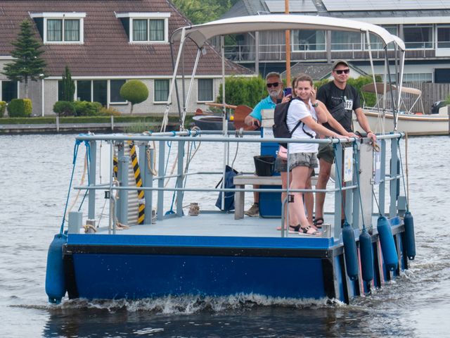 De pont vaart richting Hellingshaven