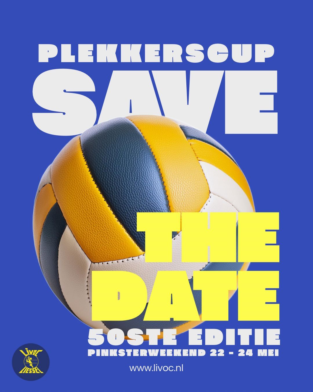 Affiche 50ste Livoc Plekkerscup Volleybalfestival