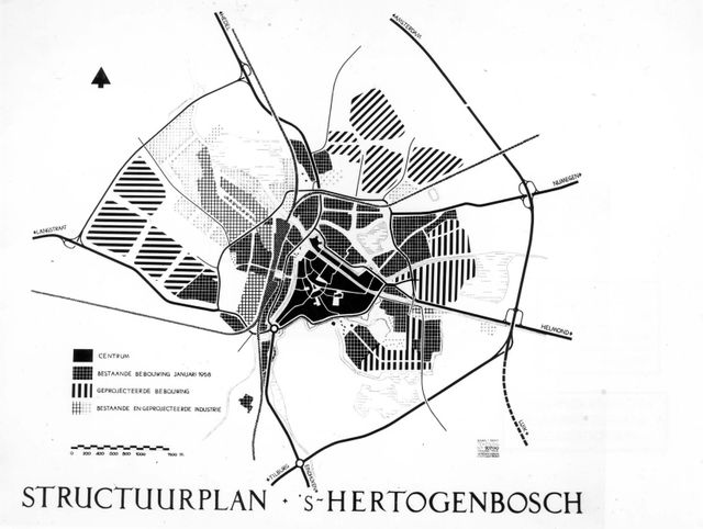 Het structuurplan van ’s-Hertogenbosch.