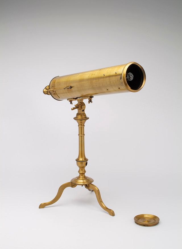 18de-eeuwse Gregoriaanse spiegeltelescoop. Collectie Rijksmuseum Boerhaave Leiden, foto: Tom Haartsen.