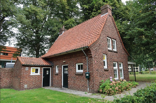 Das Botenhaus im Stadtgarten von Waalwijk, Rückseite des Hauses Waalwijk