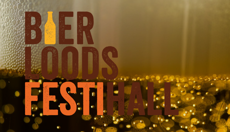 Sfeervol bierfestival Bierloodsfestihall in De Hall Woerden, waar speciaalbier, proefglazen en borrelende biertanks samenkomen in een industriële evenementenhal in het Groene Hart.