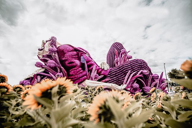 Corso in Zundert bloemencorso Noord-Brabant