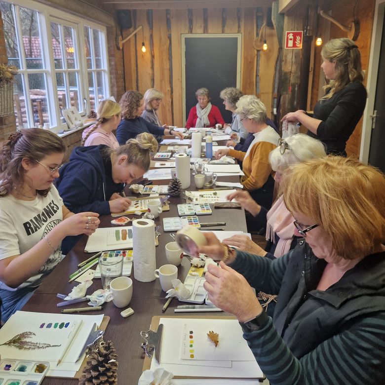 Workshop Natuurjournalen door Mirja Nature Art