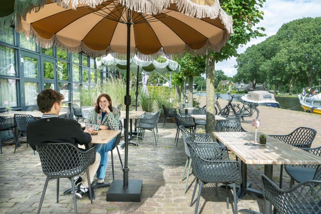 Terras stel dieversluis sluis