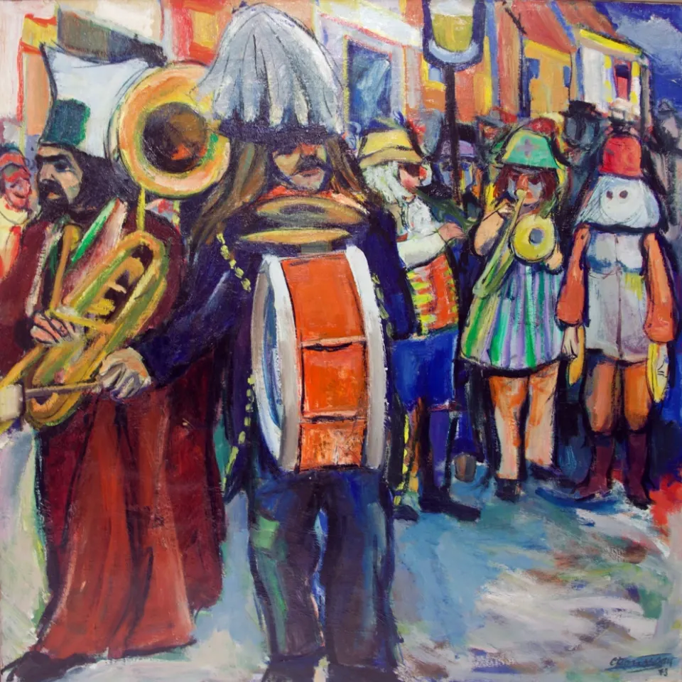 Carnaval (1966), Olieverf op doek