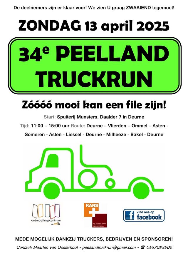Affiche Peelland Truckrun
