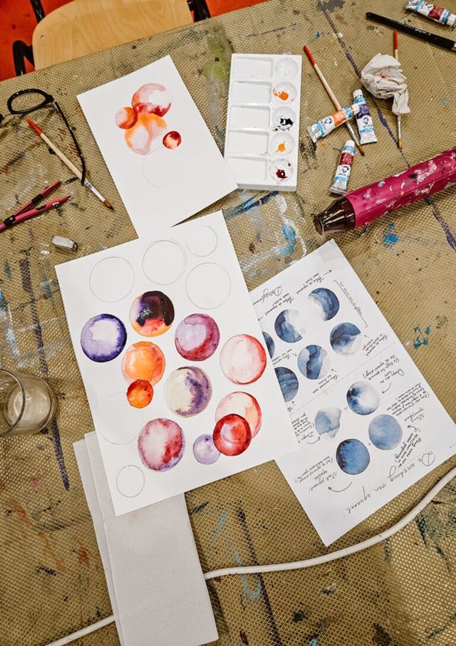 Workshop - Watercolor universe - DotsbyGemma