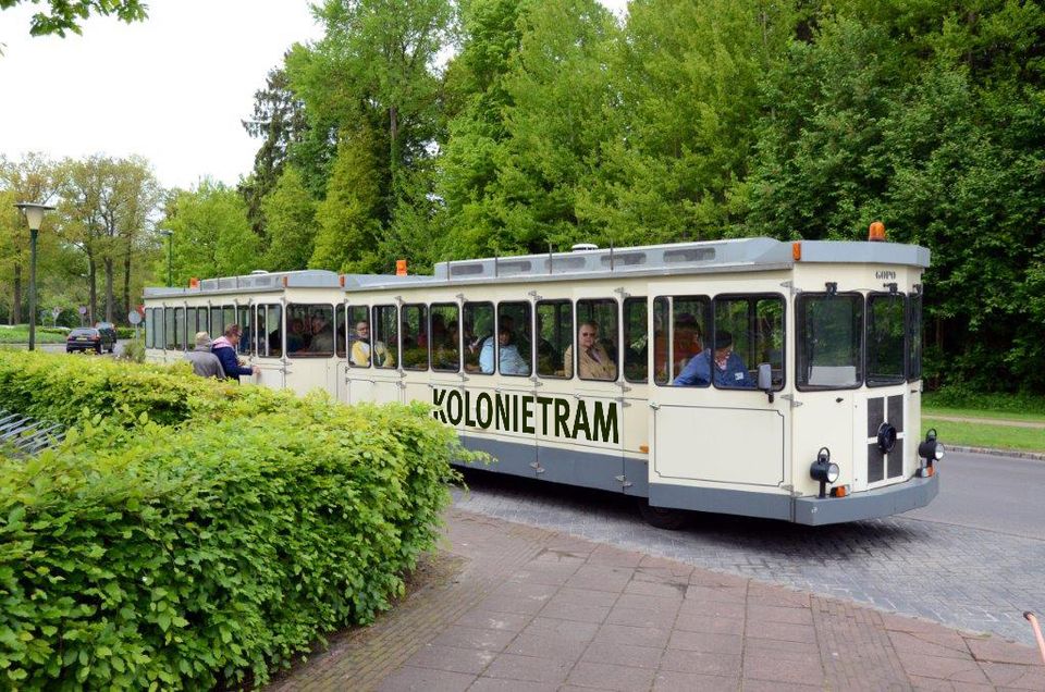 De kolonietram in Frederiksoord.