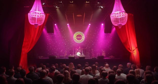 Drummer op podium in De Vioolkist