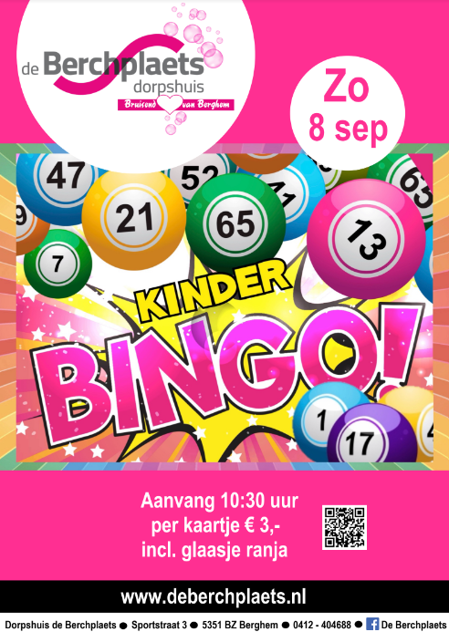 Flyer Kinderbingo de Berchplaets