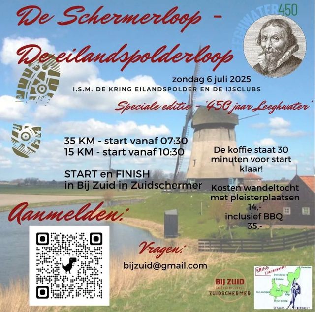 Grote poster van de Schermerloop