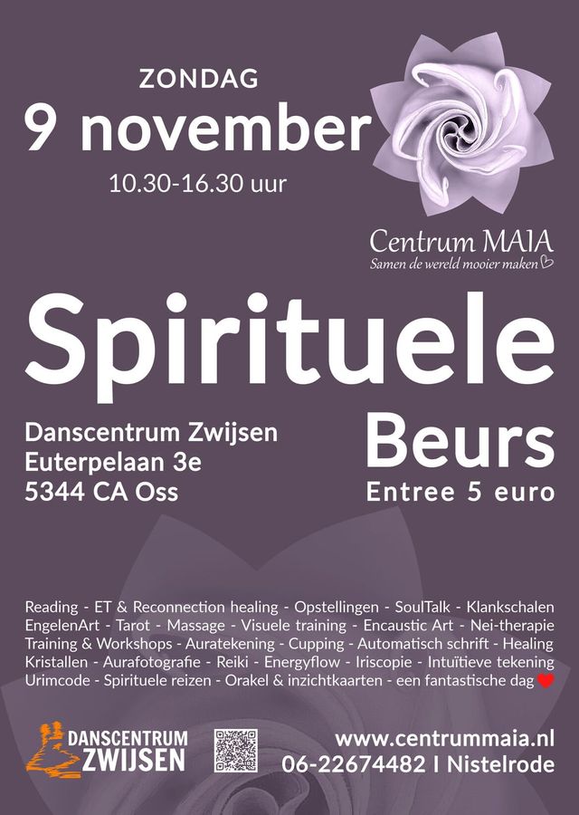 Flyer Spirituele beurs 9 november