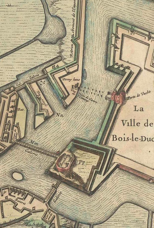 Tekening van het beleg in 1629